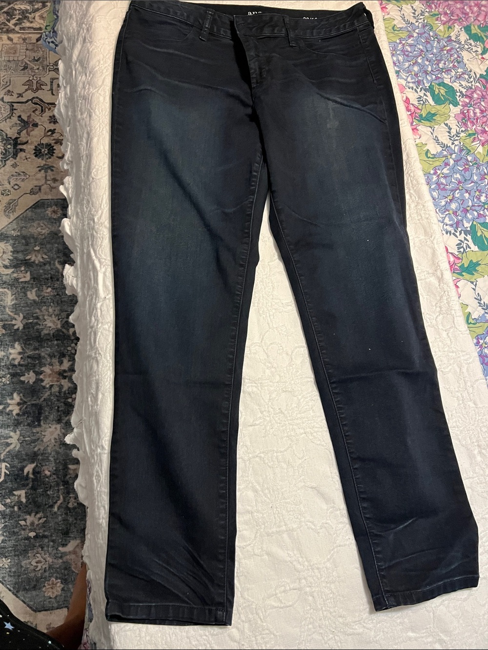 a.n.a Dark Blue Straight Leg Jeans